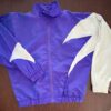 GK WARM UP CHILD LARGE PURPLE IRIDESCENT WHITE SPARKLE GYMNAST SKATE JACKET Sz L - Image 3