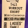GK WORKOUT SHORTS LADIES SMALL PURPLE DANCE CHEER GYMNASTICS NYLON/SPANDEX SZ S - Image 3