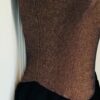 GK ICE DANCE SKATE ANTIQ COPPER LUREX ADULT SMALL SLVLS BLACK SKIRT DRESS Sz AS - Image 3