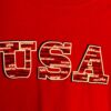 KAVIO! GK ADULT SMALL LgS RED GYMNASTIC TERMS USA PRINT COTTON T-SHIRT S (4-6) - Image 2