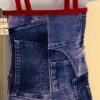 GK KIDS BIKETARD CHILD TODDLER DENIM VELVET RED GYMNASTICS DANCE TANK TD NWT! ! - Image 3