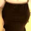 GK DANCE TOP ADULT MEDIUM BLACK CAMISOLE MICROFIBER DANCE CHEER JAZZ GYM Sz  AM