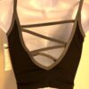 GK DANCE TOP ADULT MEDIUM BLACK CAMISOLE MICROFIBER DANCE CHEER JAZZ GYM Sz  AM - Image 6
