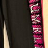 GK TUMBLE CAPRI PANTS SIZE LADIES MEDIUM COTTON/SPANDEX PINK TRIM BLACK AM NWT! - Image 2