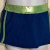 CHEER GK CHILD SMALL ROYAL NYLON/SPANDEX LIME MYSTIQUE CHEER SKIRT Sz CS NWT!