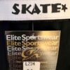 GK "SKATE" BLACK CAPRI PANTS LADIES LARGE COTTON SKATE PRINT WAIST ELASTIC  SZ L - Image 2