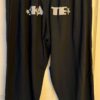 GK "SKATE" BLACK CAPRI PANTS LADIES LARGE COTTON SKATE PRINT WAIST ELASTIC  SZ L - Image 8