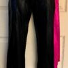 GK DANCE JAZZ ADULT SMALL BLACK & PINK MYSTIQUE WITH SASH PERFORMANCE PANTS SZ S