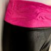 GK DANCE JAZZ ADULT SMALL BLACK & PINK MYSTIQUE WITH SASH PERFORMANCE PANTS SZ S - Image 2