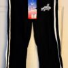 GK "TUMBLE" CAPRI PANTS SIZE LADIES MEDIUM COTTON/SPANDEX BLACK WHITE TRIM SZ M