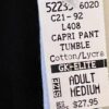 GK "TUMBLE" CAPRI PANTS SIZE LADIES MEDIUM COTTON/SPANDEX BLACK WHITE TRIM SZ M - Image 4