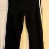 GK "TUMBLE" CAPRI PANTS SIZE LADIES MEDIUM COTTON/SPANDEX BLACK WHITE TRIM SZ M - Image 5