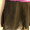GK DANCE BALLET GIRLS SMALL CLASSIC FAUX WRAP GEORGETTE SKIRT PURPLE FOIL Sz CS - Image 2