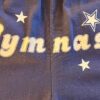 GK "GYMNASTS" PRINT ADULT LARGE NAVY COTTON/POLY BOXER SHORTS WHITE STRIPES Sz L - Image 2