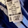 GK "GYMNASTS" PRINT ADULT LARGE NAVY COTTON/POLY BOXER SHORTS WHITE STRIPES Sz L - Image 5