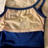 GK DANCE JAZZ TOP GIRLS SMALL BLUE VELVET FOIL CRISSCROSS STRAPS CAMISOLE SZ S - Image 6