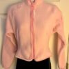 GK ICE DANCE FIGURE SKATE ADULT X-SMALL PINK FLEECE VELVET ZIP JACKET SZ XS