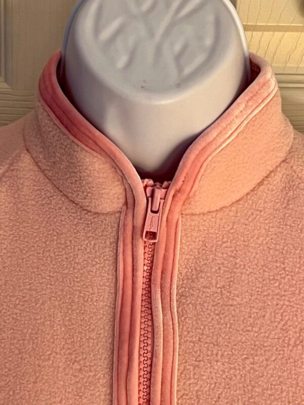 GK ICE DANCE FIGURE SKATE ADULT X-SMALL PINK FLEECE VELVET ZIP JACKET SZ XS - Image 2