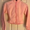 GK ICE DANCE FIGURE SKATE ADULT X-SMALL PINK FLEECE VELVET ZIP JACKET SZ XS - Image 6