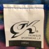 GK DANCE BALLET WRAP SKIRT CHILD LARGE ABSTRACT WAVE PATTERN BLUE VELVET TIE CL - Image 4