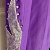 GK PURPLE BRUSHED TRICOT ADULT SMALL FOIL JA GYMNASTS CHEER WARM UP PANTS Sz S - Image 7