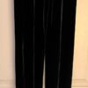 GK DANCE LADIES X-SMALL BLACK VELVET CUFFED BOTTOM PERFORMANCE DRESS PANTS SZ XS - Image 2