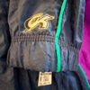 GK WARM UP ADULT LARGE CRINKLE NYLON NAVY PURPLE GREEN GYMNAST SPORT JACKET SZ L - Image 5