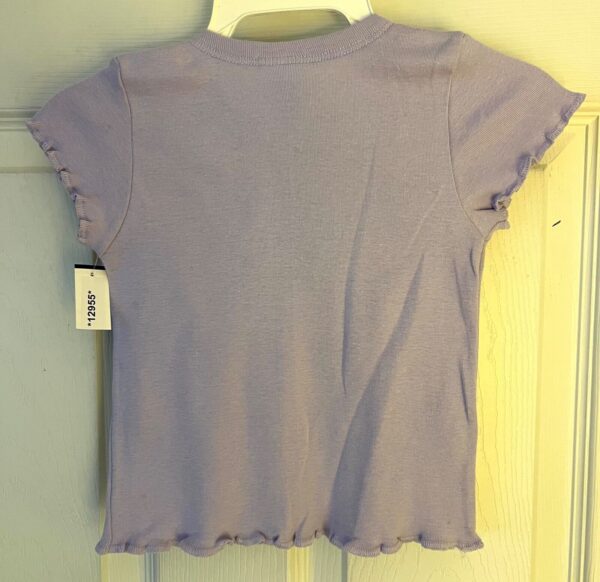 GK 'SKATERS SPARKLE' GRAPHIC STUDS CHILD 4-TODDLER PURPLE SSLV COTTON TEE TOP 4T - Image 5