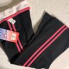 GK CHEER CAPRI PANTS SIZE GIRLS LARGE COTTON/SPANDX PINK TRIM BLACK CL NWT