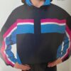 GK WARM UP JACKET ADULT SMALL NAVY BLUE PINK SUPPLEX NYLON GYMNASTICS CHEER AS
