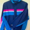 GK WARM UP JACKET ADULT SMALL NAVY BLUE PINK SUPPLEX NYLON GYMNASTICS CHEER AS - Image 3