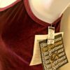 GK DANCE JAZZ LADIES SMALL WINE VELVET X-BACK FOIL STRAPS CAMISOLE TOP Sz AS NWT - Image 4