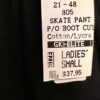 GK WARM UP ADULT SMALL BLACK COTTON/SPAN BOOT CUT ICE SKATE ATHLETIC PANTS AS - Image 4